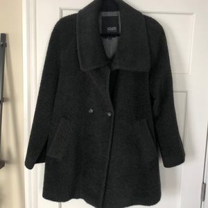 Forest green wool coat